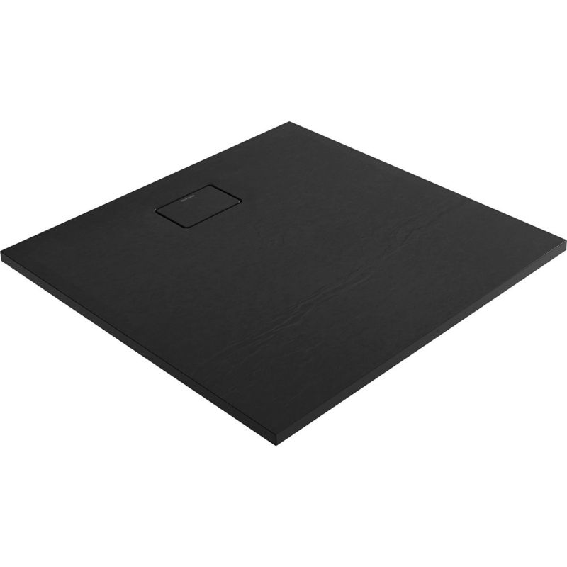 Brodzik kwadratowy Oltens Bergytan 100x100 cm RockSurface czarny mat, antypoślizgowy 1 szt.