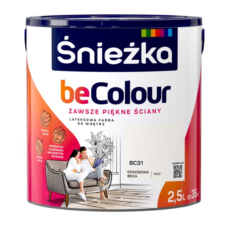 Farba Śnieżka Becolour kokosowa beza 2,5 l