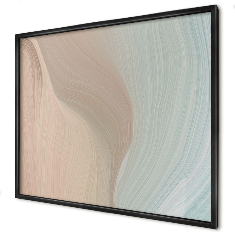 Dekoracyjna tablica magnetyczna Wallfluent 80x60 Pastelowy wir w czarnej ramie 1szt