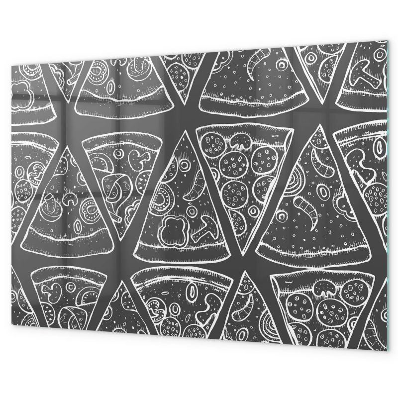 Tablica Magnetyczna Na Ścianę Tulup 90x60 cm Namalowana pizza Ozdobna, nowoczesna 1 kpl