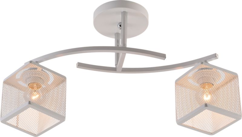 Lampa wisząca Vargo biała chromowana 2xE27x60W IP20 wym:25x44x12cm - 1 szt.