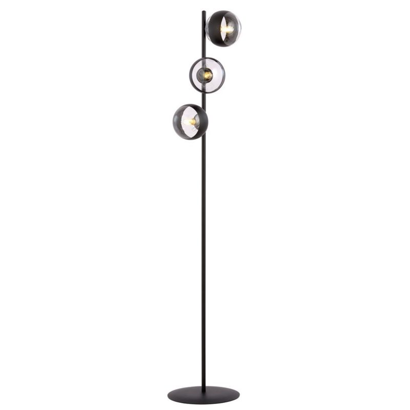 Lampa podłogowa stojąca Emibig Rossi czarna szklane kule 3 x E14 x 10W wym: 150 x 33 cm - 1 szt.