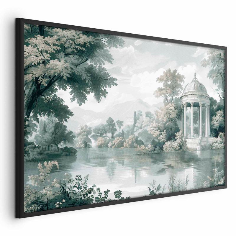 Plakat Artgeist Pejzaż retro 90x60 cm z ramą czarną 1 szt