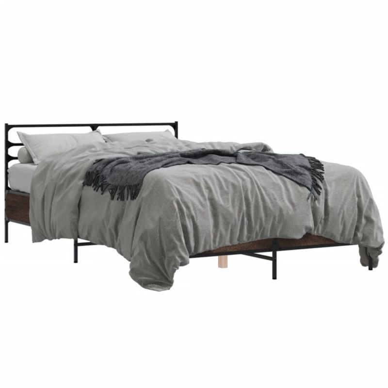 Łóżko metalowe WaszeMeble 120x190 cm brązowy WM-3280071 1 szt.