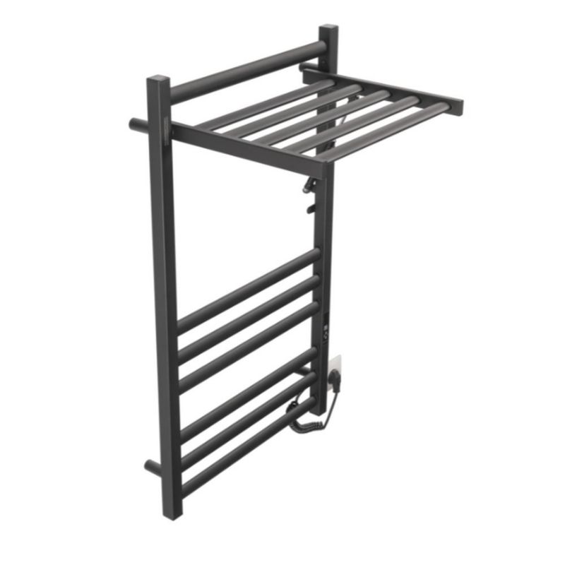 Grzejnik elektryczny Thermoval TVB 91x53 cm czarny, 235W, rozkładana półka 1 szt.