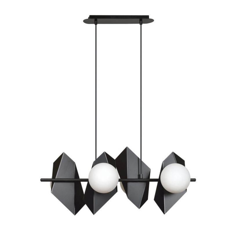 Żyrandol Emibig Drifton 5692 czarno-biały nowoczesny 4xE14 x 10W 1 szt.
