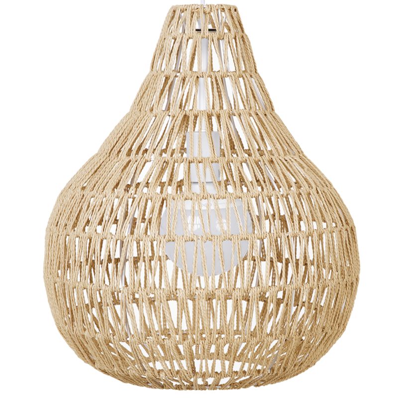 Lampa wisząca Molopo Papierowa plecionka Piaskowy 1 szt.