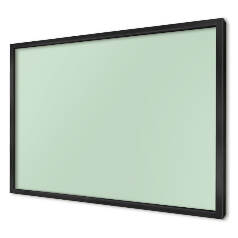 Ozdobna tablica na magnesy Wallfluent 60x40 Miętowa zieleń w czarnej ramie 1szt