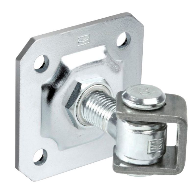 Zawias regulowany z gwintem M20, płytka 100x100 mm, ocynkowany PSG 1 szt.