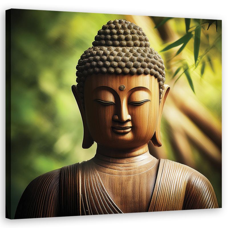 Obraz dekoracja do salonu sypialni Feeby Posąg Buddy Zen 60x60 cm 1szt