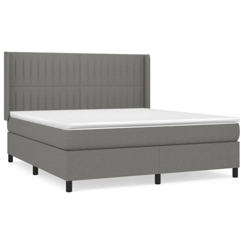 Łóżko kontynentalne WaszeMeble 180x200 cm ciemnoszara WM-3131610 1 szt.