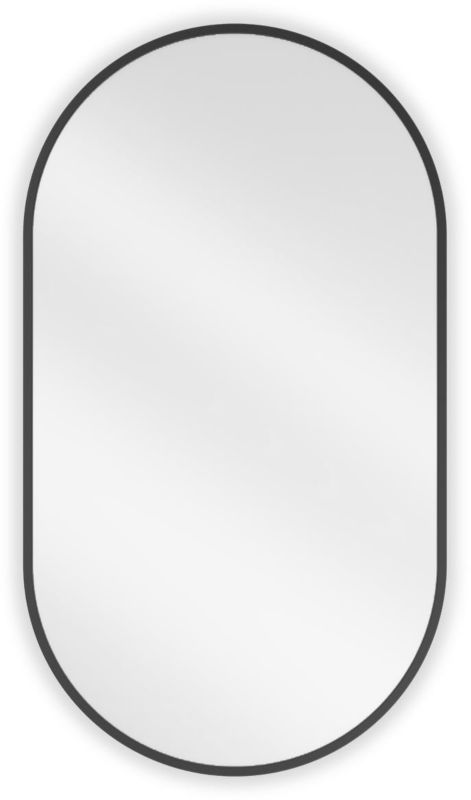 Lustro łazienkowe owalne Mexen Loft czarne 80x45 cm 1 szt.