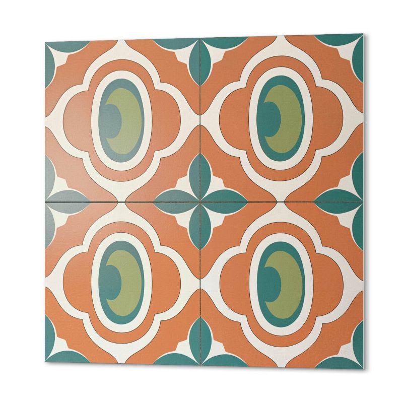 Ścienne Kafelki PCV ArtPrintCave 30x30 cm Wzór mozaiki z motywem roślinnym 9 szt.