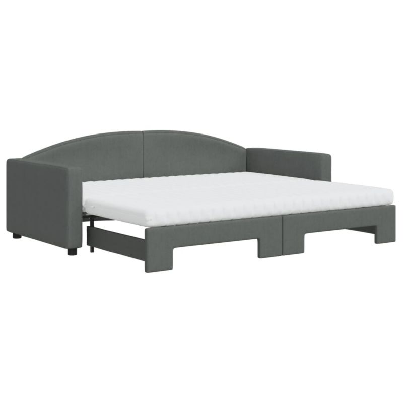 Sofa rozkładana WaszeMeble 90x200 cm Ciemnoszary tkanina WM-3197207 1 szt.
