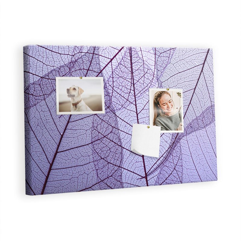 Tablica Korkowa Z Pinezkami Tulup 60x40 cm Liście natura Tablica na notatki Pinezki metaliczne 1 kpl