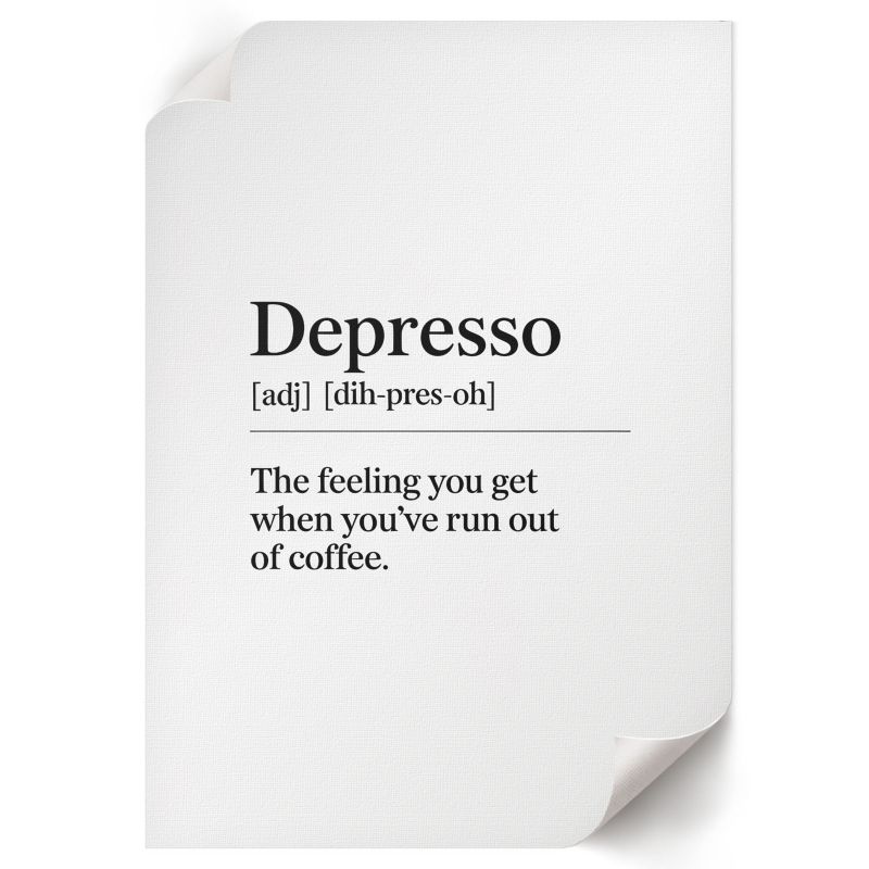 Plakat Na Ścianę ArtPrintCave 21x29,7 cm Depresso definicja Weronika Ostrowska 1 szt.