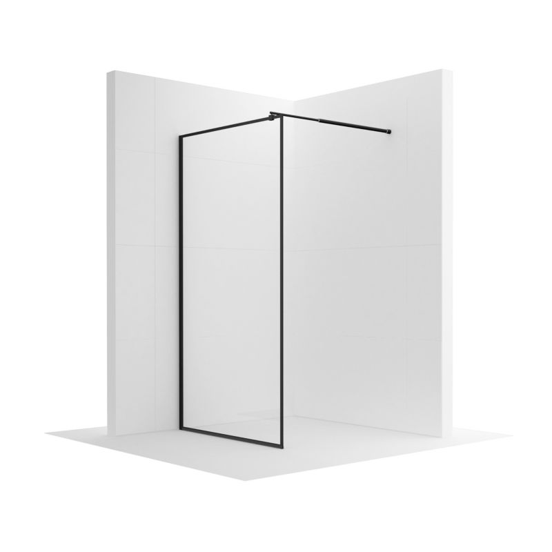 Ścianka prysznicowa SEVANTE MASTI 70x195 Walk-In czarna 1 szt.
