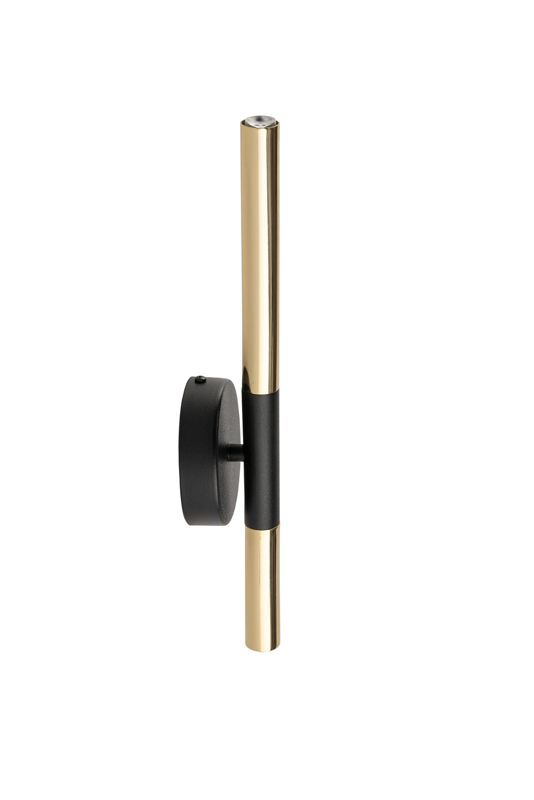 Kinkiet ścienny Sigma Lighting Sopel Lux czarno-złoty 2 x G9 x IP20 wym: 38 x 10 x 6,5 cm - 1 szt.