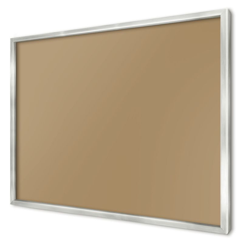 Magnetyczna tablica ozdobna Wallfluent 70x50 Kolor brązowy w srebrnej ramie 1szt