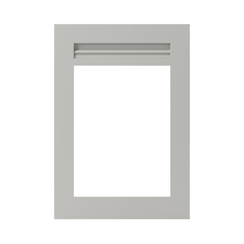 Front kuchenny do szafki z przeszkleniem GoodHome Garcinia 49,7 x 71,5 cm szary kamienny
