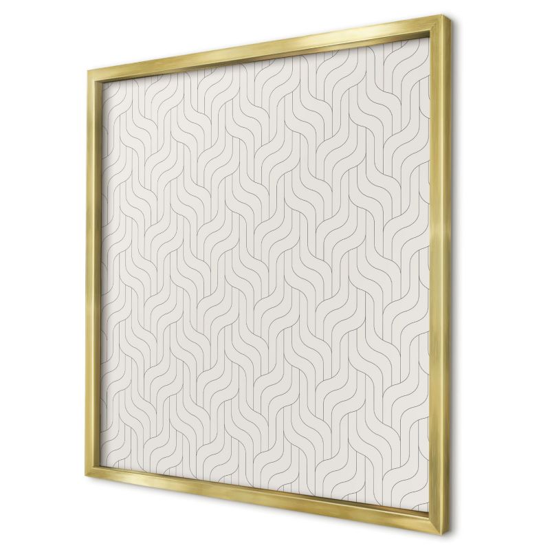 Ozdobna tablica na magnesy Wallfluent 50x50 Delikatne fale w złotej ramie 1szt