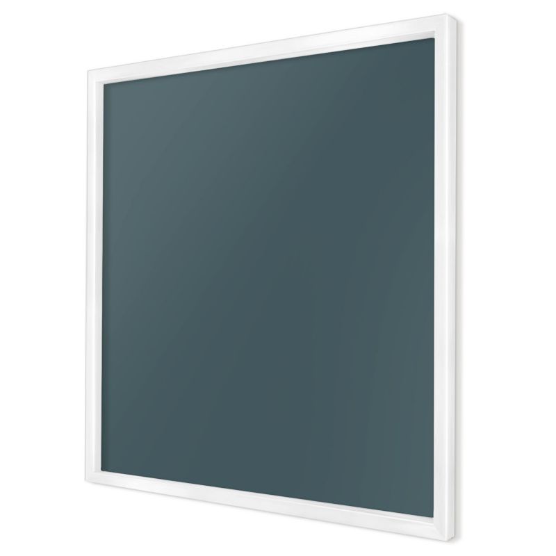 Ozdobna tablica magnetyczna Wallfluent 50x50 Turkusowy w białej ramie 1szt