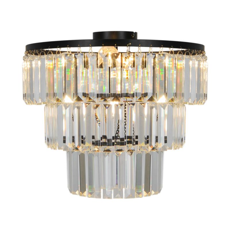 Lampa sufitowa Zuma Line TIFANNY czarna 4xE14x40W wym:35,5x41x41cm IP20 -1 szt.