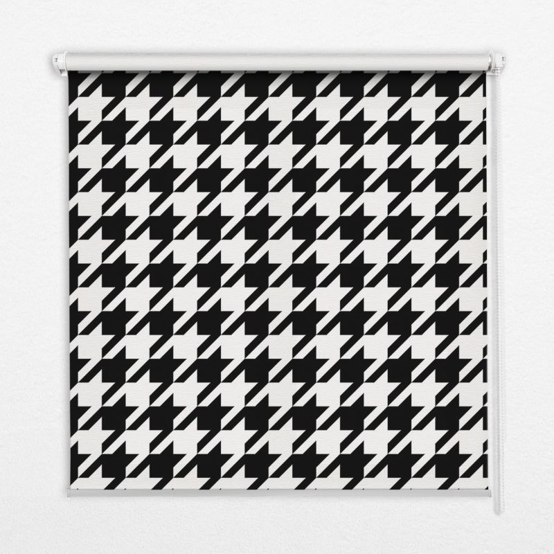 Roleta Wewnętrzna Tulup 130x140 cm Wzór Geometryczny Montaż do ściany/sufitu 1 szt.