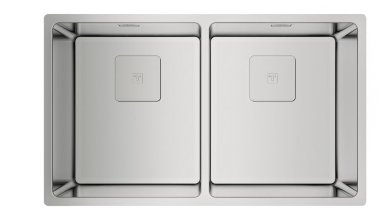 Zlewozmywak Teka Flexlinea 2-komorowy 74x44 cm stal 18/10 polerowana 1 szt.