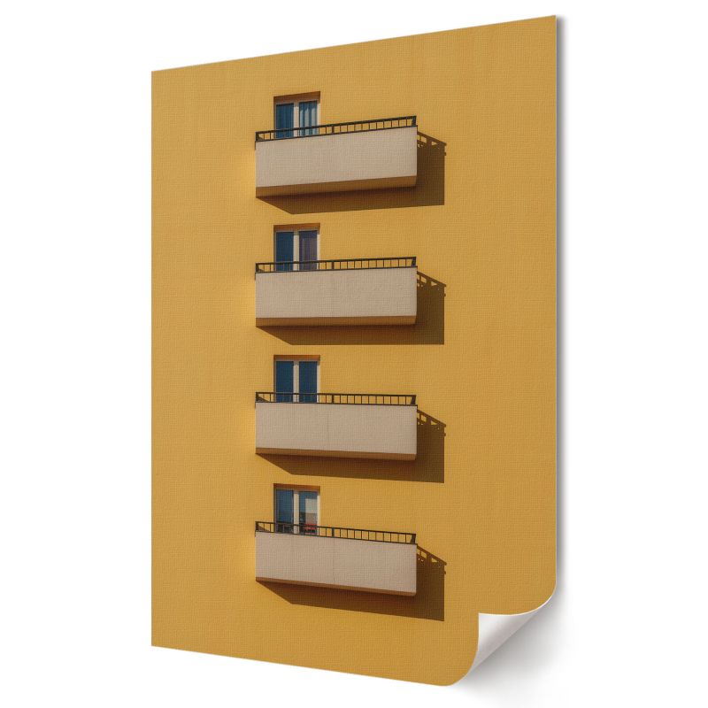 Plakat na ścianę Wallfluent Format A4 Żółta architektura Artysta El 1 szt.