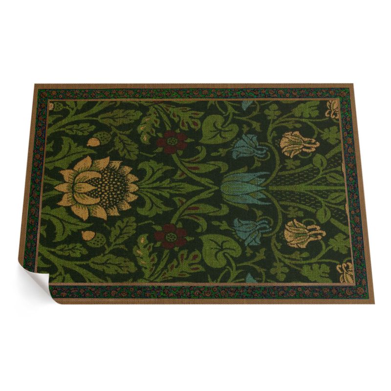 Dywan Winylowy Z Nadrukiem ArtPrintCave 100x150 cm Kwiatowe motywy William Morris 1 szt.
