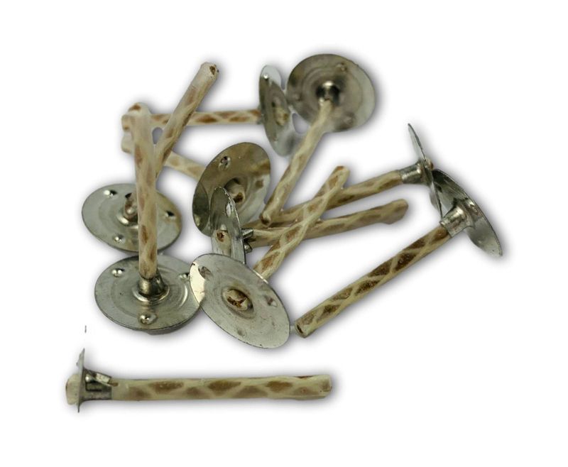 Knot Bawełniany EDANTI 6/30 Z Blaszką 2.5cm Do Świec Woskowych 10 Szt.