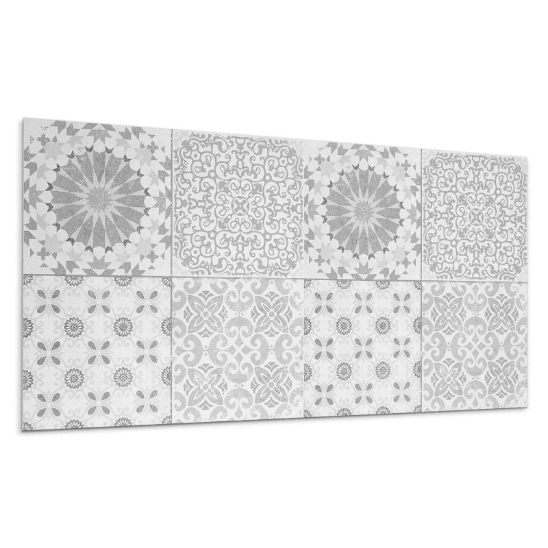 Panele samoprzylepne Wallfluent 60x30 cm Kwiatowo-geometriczna kompozycja 6 szt.