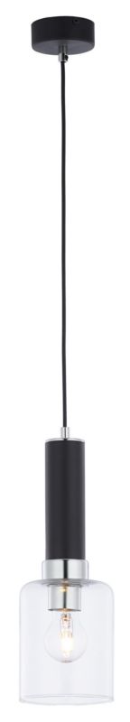 Lampa sufitowa Jupiter TULUZA czarna-chromowana 1xE27x40W IP20 - 1 szt