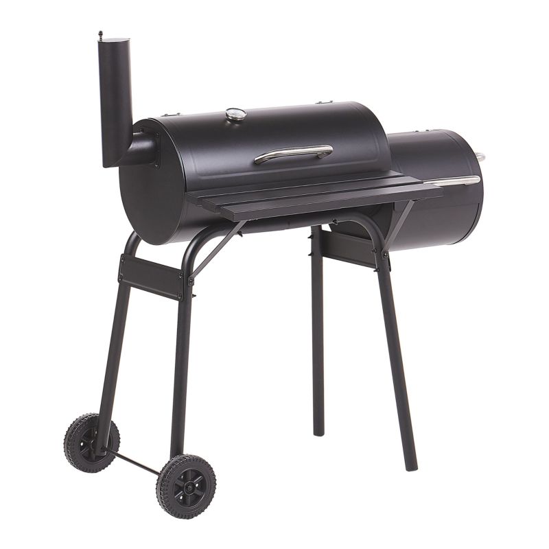 Grill węglowy Katla Z wędzarnią Metal Czarny 1 szt.