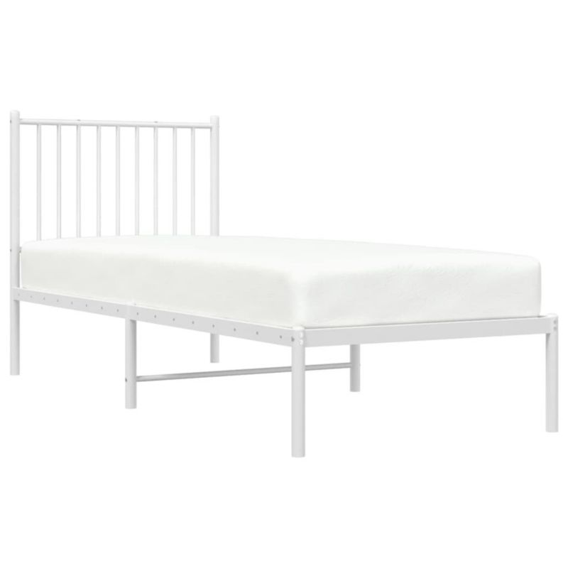 Łóżko metalowe WaszeMeble 75x190 cm białe WM-350921 1 szt.