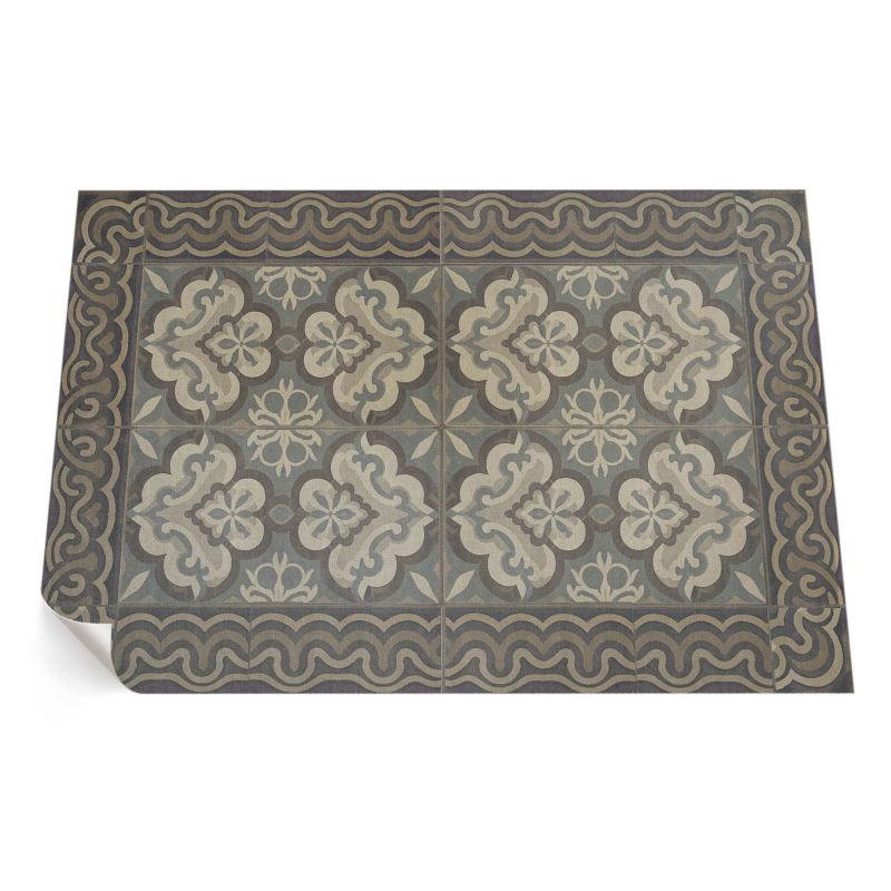 Dywan Winylowy Z Nadrukiem ArtPrintCave 80x120 cm Rustykalna geometria na kafelkach vintage 1 szt.