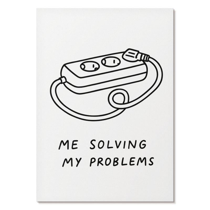 Nowoczesny Plakat na Płótnie Tulup 29,7x42 cm (A3) My problems Do biura, salonu, 1 szt.