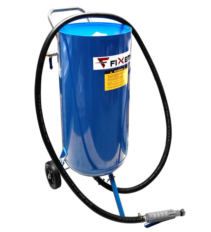 Mobilna piaskarka syfonowa pneumatyczna do piaskowania czyszczenia 50l Fixem 1szt