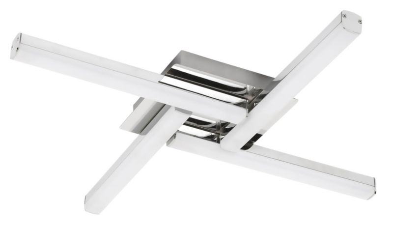 Lampa sufitowa wisząca Rabalux Antonia chromowo-biała 61 cm szerokości wbudowany LED 4x 6 W 1 szt.