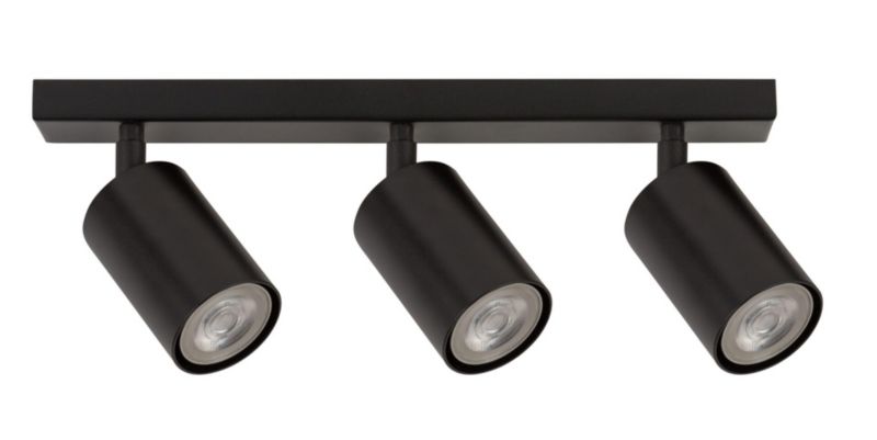 Lampa sufitowa wisząca Sigma Lighting Zoom 6637 czarna listwa 3xGU10 x 1 szt.