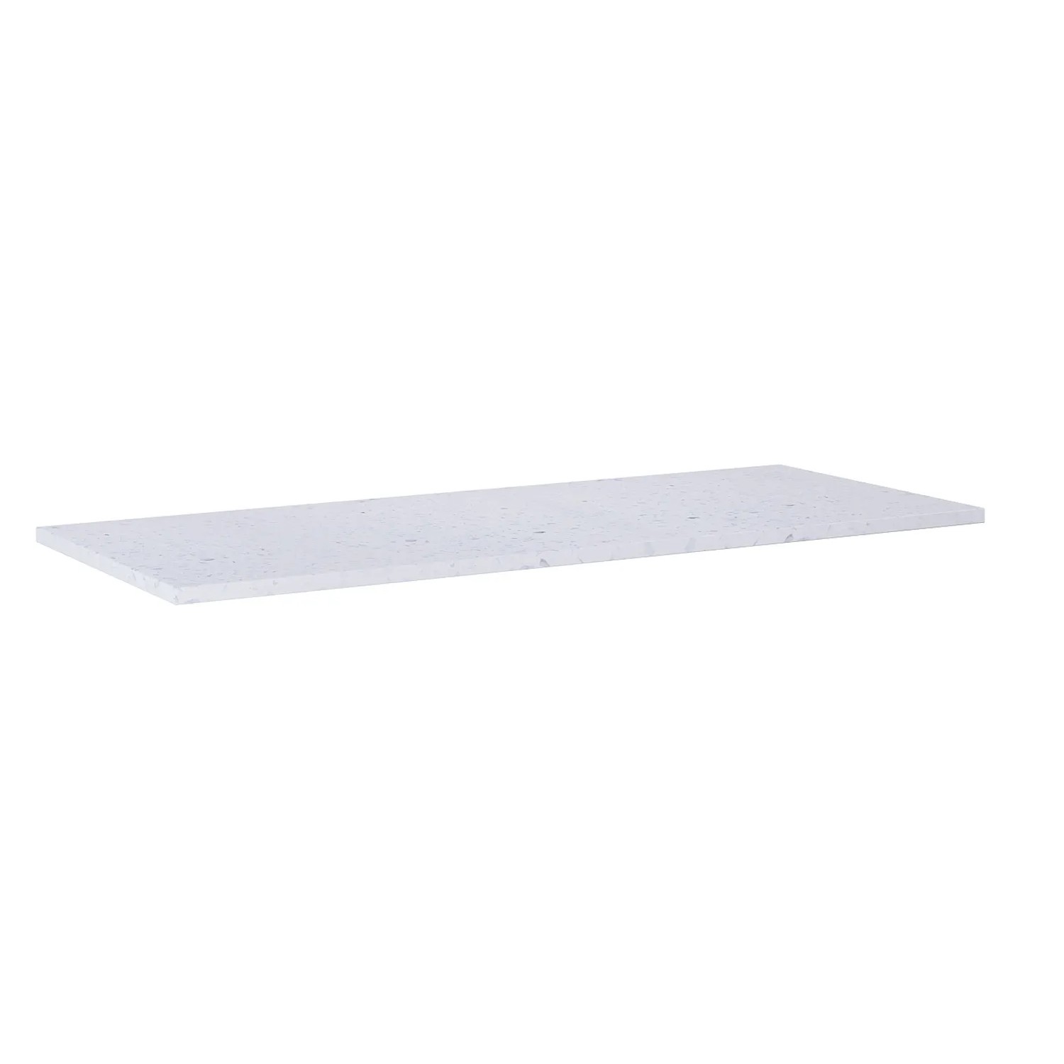 Blat Terrazzo white matt 120 x 46 x 2 cm
