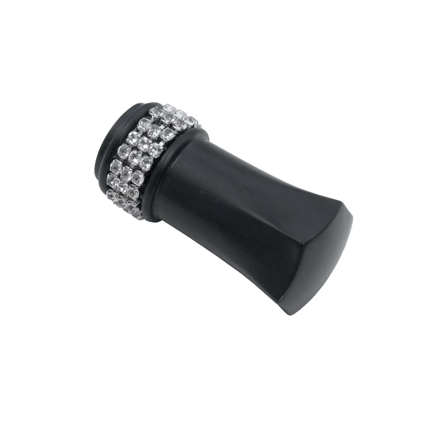 Gardinia Zakończenie DIAMENT 19mm 2 szt. czarne
