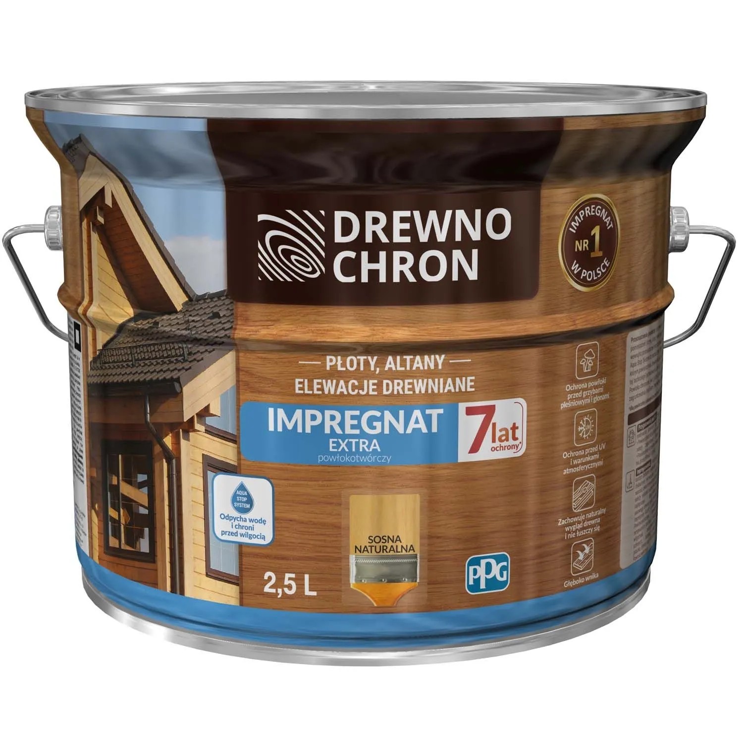 Drewnochron Impregnat Extra powłokotwórczy sosna naturalna - 2,5L