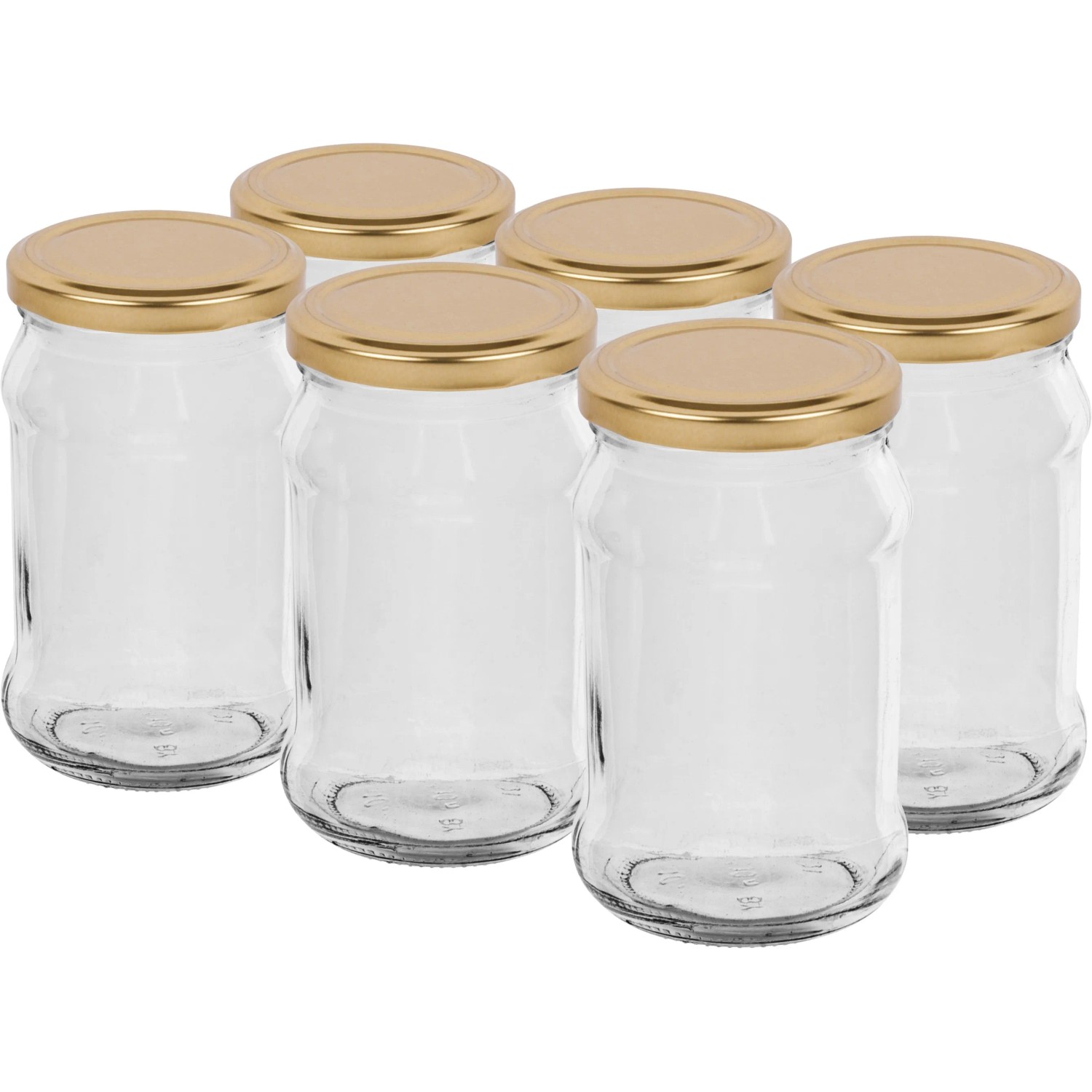 Słój złotą zakrętka fi 66 - 300 ml