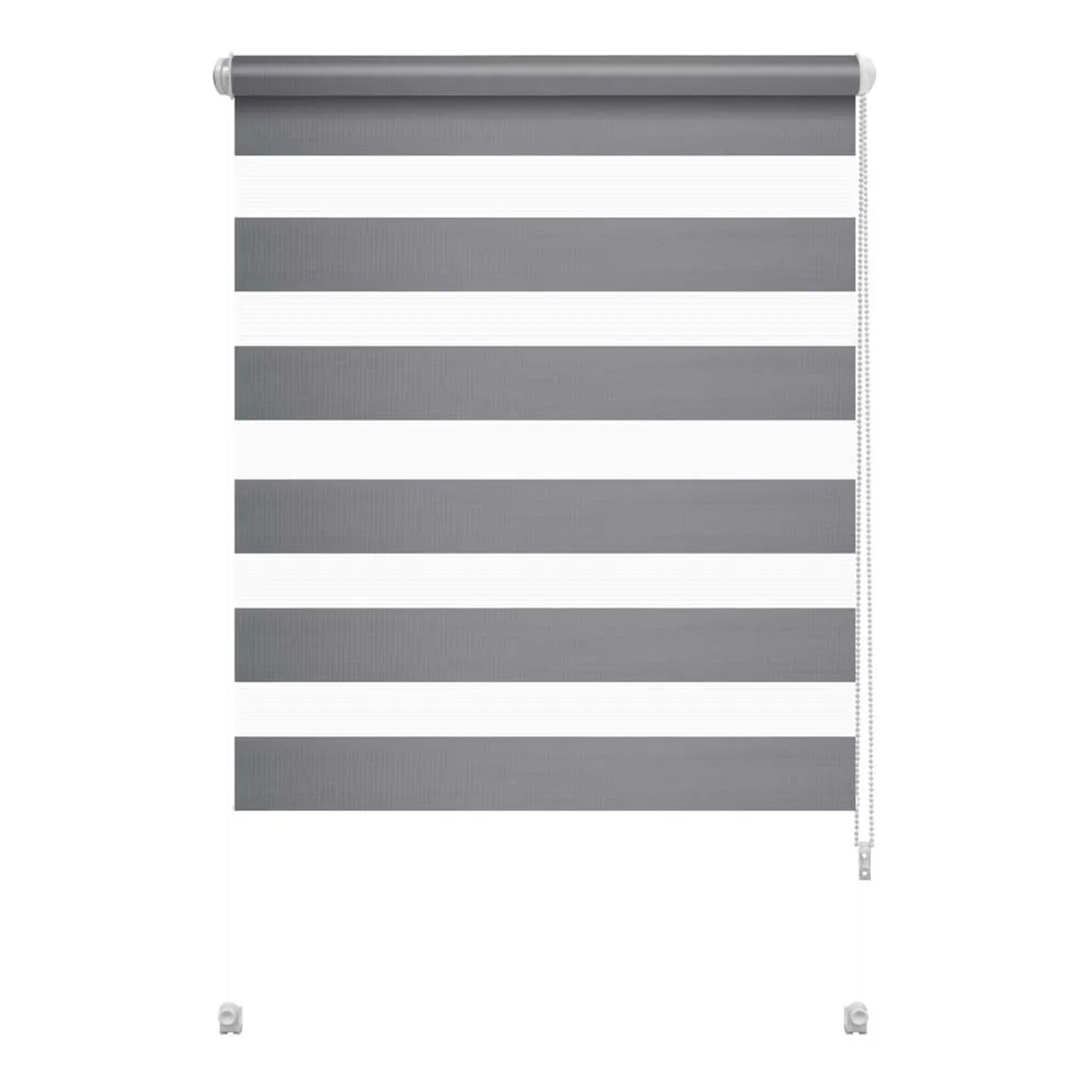 Mini roleta SMART Dzień/noc szara 38,5 cm x 140 cm