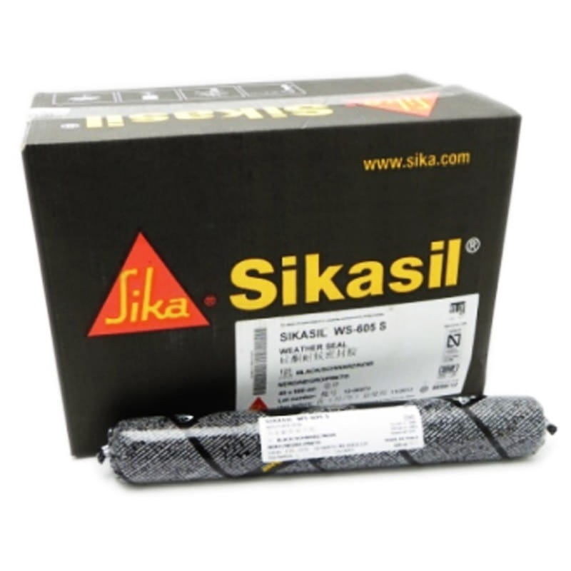WYSOKIEJ JAKOŚCI USZCZELNIACZ POGODOWY SIKASIL WS 605 S CZARNY 20 x 600ML