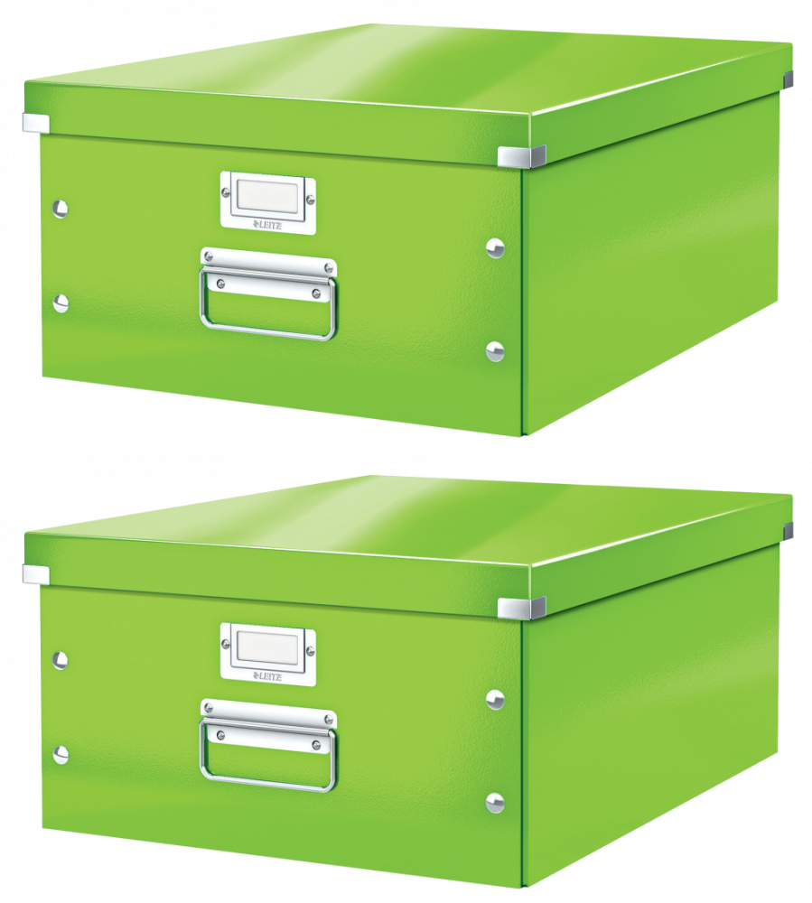 2x Pudełko do przechowywania Leitz Click&Store Wow, A3, zielony