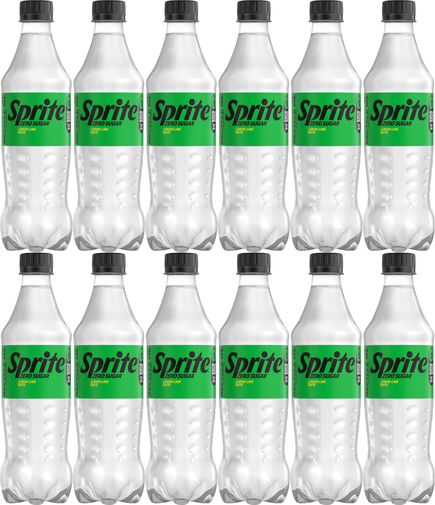 12x Napój gazowany Sprite Zero, butelka, 0.5l, KAUCJA