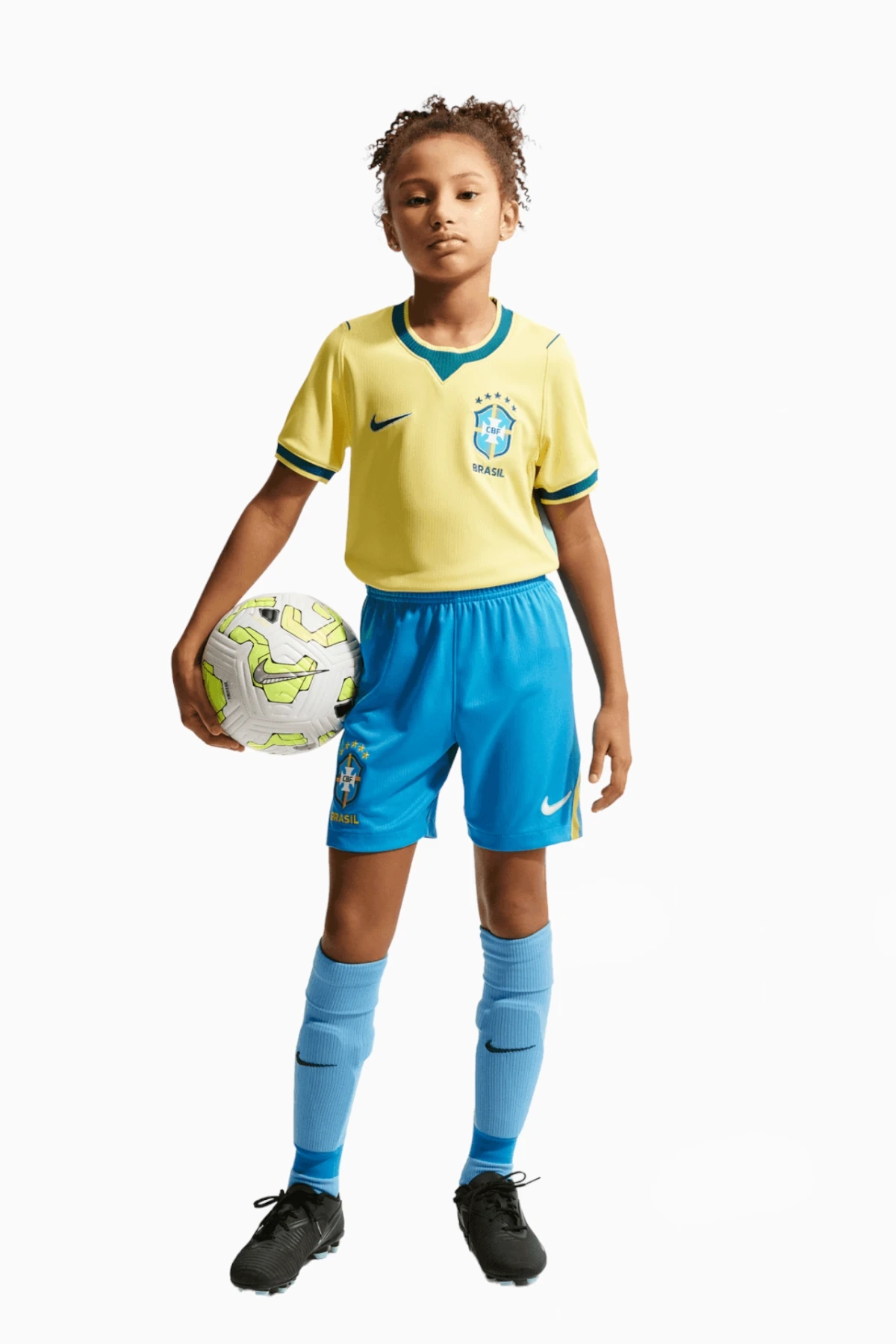 Spodenki Reprezentacji Brazylii Nike 2026 Domowe Stadium Junior - Niebieski